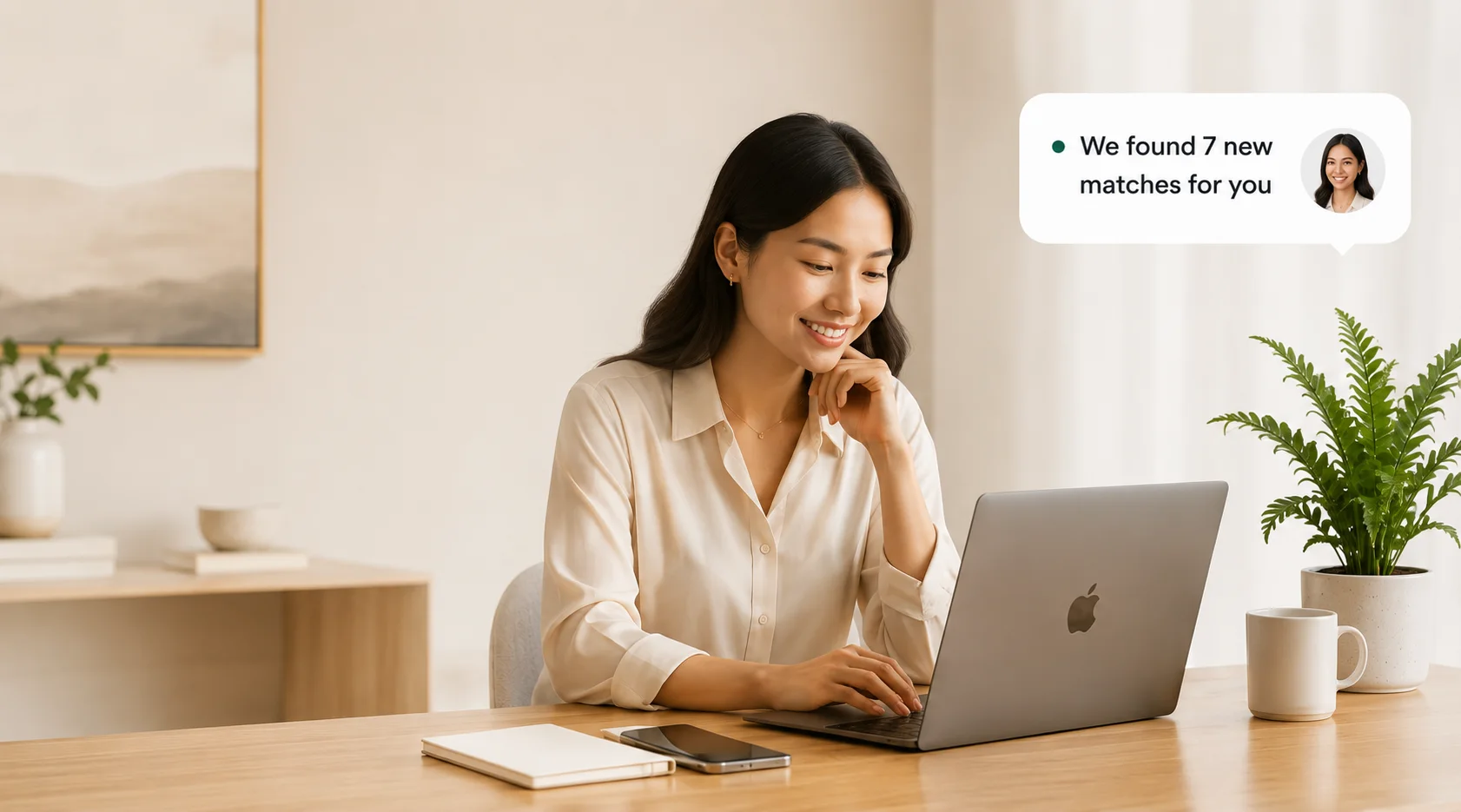 A MoveMap concierge reviewing new matches for a client